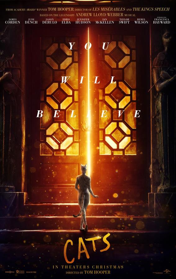 Il poster di Cats Cats: la porta e il gatto nel primo poster