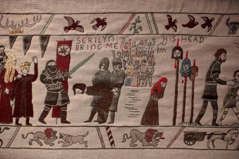 L'arazzo di Game of Thrones raggiunge i 90 metri con la stagione finale La morte di Ned Stark nell'arazzo di Game of Thrones