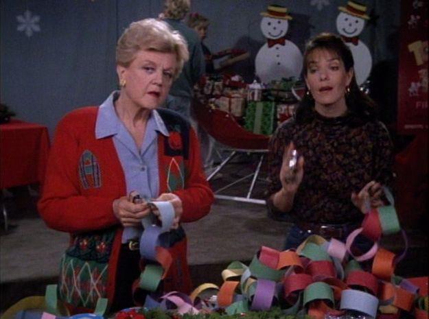 Un momento dell'episodio "Natale con la Pistola" Il Natale di Jessica Fletcher