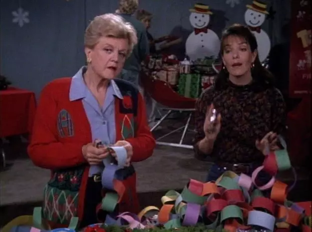 Un momento dell'episodio "Natale con la Pistola" Il Natale di Jessica Fletcher