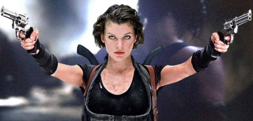 Il regista Johannes Roberts parla del reboot di Resident Evil Milla Jovovich nei panni di Alice, che sfodera due pistole
