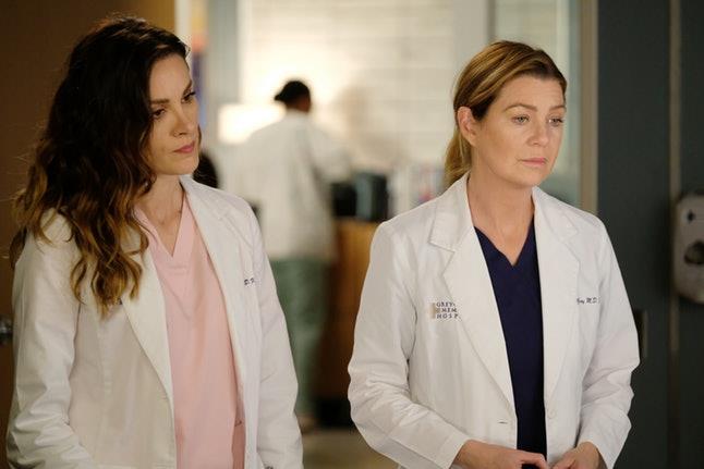Carina e Meredith in una scena di Grey's Anatomy Carina, sorella di Andrew, insieme a Meredith in Grey's Anatomy