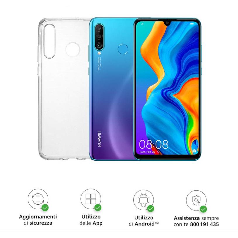 Huawei P30 Lite + Cover, in offerta per l'Amazon Prime Day Immagine stampa di Huawei P30 Lite