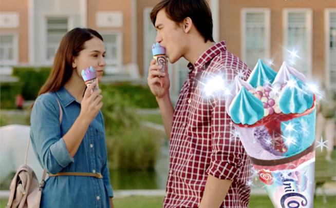 Arriva il cornetto a tema unicorno Pubblicità dell'UniCornetto Algida