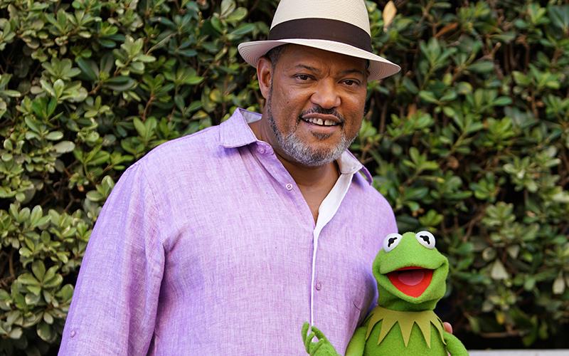 Laurence Fishburne Laurence Fishburne con un muppet