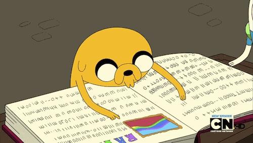 I libri e fumetti da leggere a marzo 2018 Jake di Adventure Time legge un libro