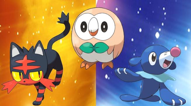 Pokémon Sole e Luna, nuovi mostri esclusivi nell'ultimo trailer di gioco i tre starter di Pokèmon Sole e Pokémon Luna