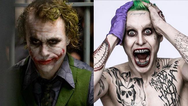 Joker a confronto Heath Ledger e Jared Leto intepretano due versioni molto diverse del Joker