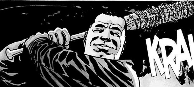 Negan e la sua amata Lucille Negan nei fumetti di The Walking Dead