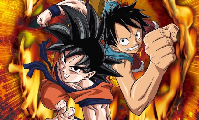 Eiichiro Oda di One Piece disegna Goku Goku e Rufy