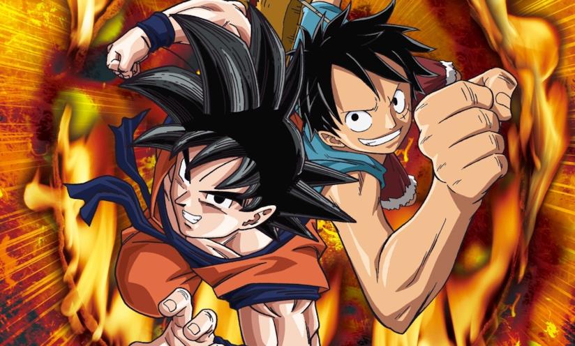 Eiichiro Oda di One Piece disegna Goku Goku e Rufy