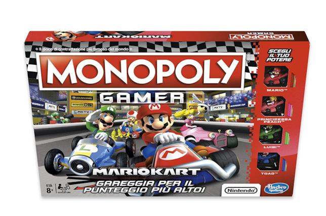 Nintendo e Hasbro annunciano il Monopoly di Mario Kart I kart di Super Mario sfrecciano anche sul tabellone del Monopoly