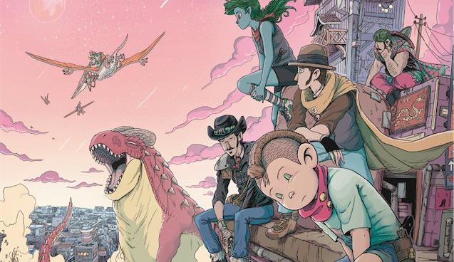 La cover di Kids with Guns La copertina del fumetto di Capitan Artiglio