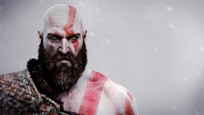 God of War 4, i lavori su PS4 proseguono a gonfie vele Un primo piano di Kratos invecchiato