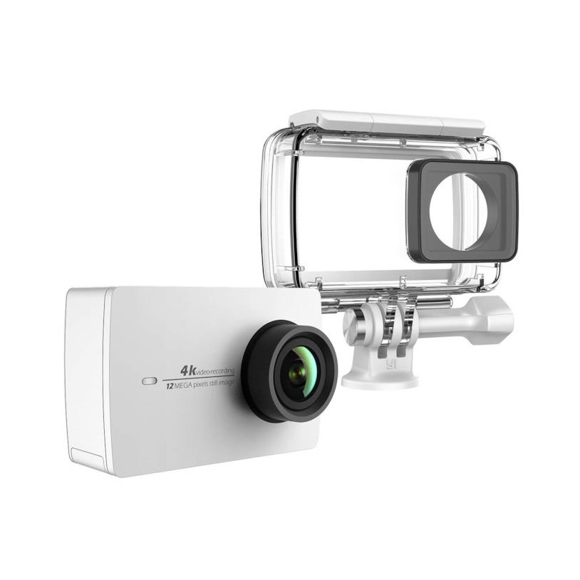La Yi Action Camera 4K con custodia impermeabile Immagine stampa della Yi Action Camera 4K