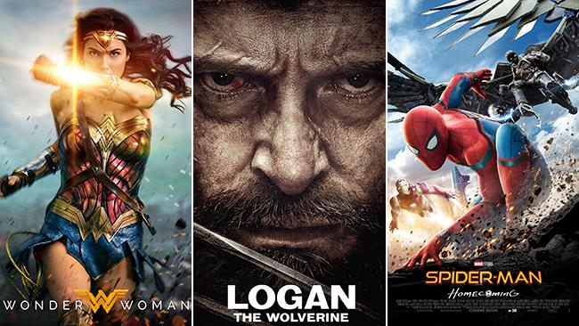 I film di supereroi più belli del 2017 I poster di Wonder Woman, Logan - The Wolverine, Spider-Man: Homecoming