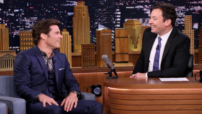 James Marsden e Jimmy Fallon James Marsden ospite da Jimmy Fallon