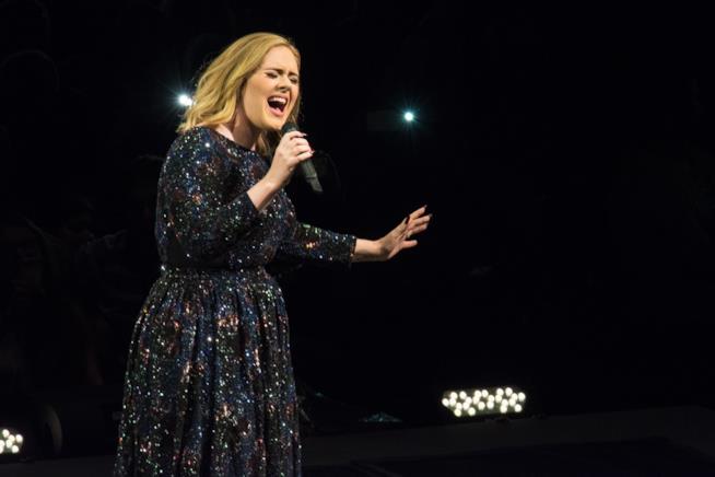 Adele si arrabbia con una fan che la riprende in concerto Primo piano di Adele