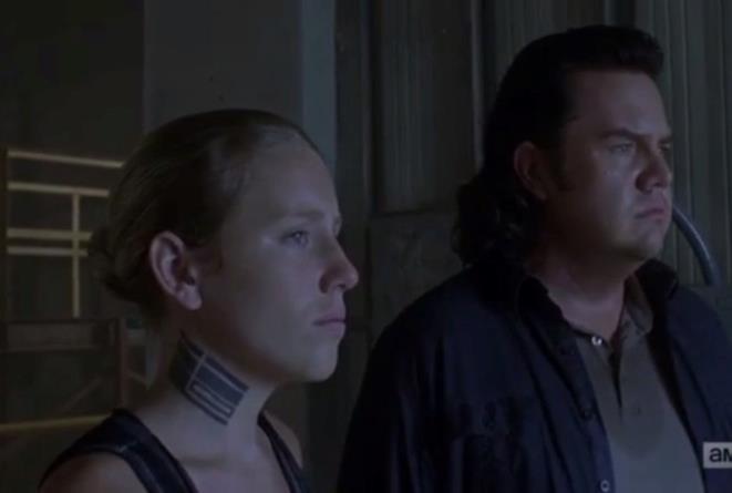 The Walking Dead: Laura con Eugene