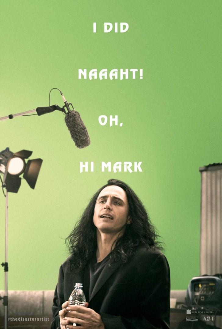 James Franco è Tommy Wiseau nel film The Disaster Artist Il poster del film The Disaster Artist, diretto ed interpretato da James Franco