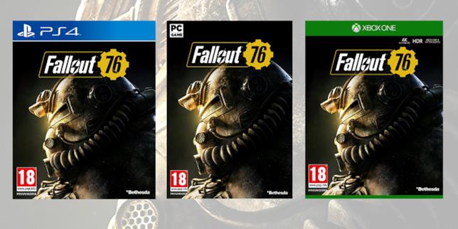 Fallout 76 e la polemica per la Power Armor Edition: la borsa della discordia Le boxart di Fallout 76 sulle diverse piattaforme