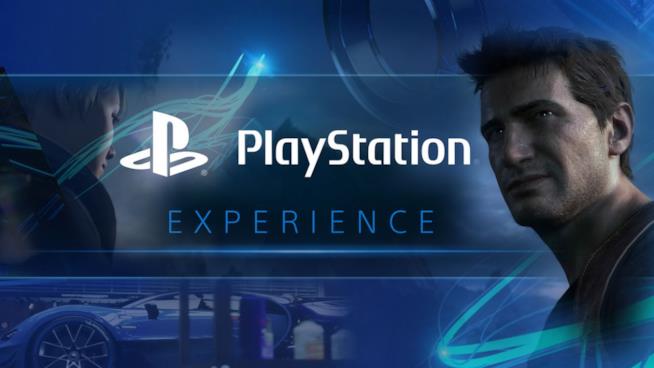 Oltre 100 titoli giocabili durante la PlayStation Experience 2016 Il ghigno di Nathan Drake sulla locandina della PlayStation Experience