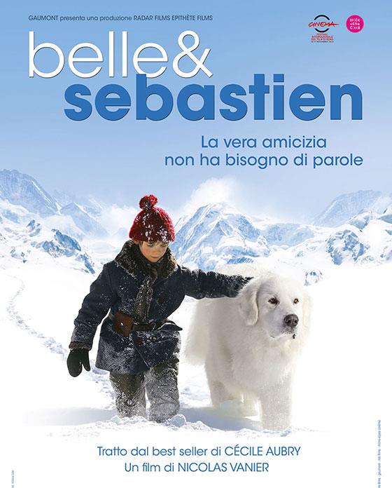 Il poster del film Belle & Sebastien La locandina del film francese Belle & Sebastien