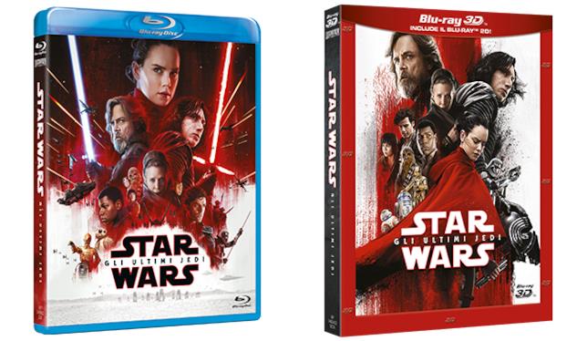 Gli Ultimi Jedi, le versioni Blu-ray e Blu-ray 3D Packshot di Gli Ultimi Jedi in versione Blu-ray e Blu-ray 3D