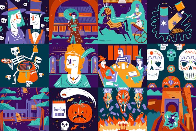 La mappa di Halloween che elenca siti, tradizioni e leggi da paura L'immagine della mappa di Thomas Cook