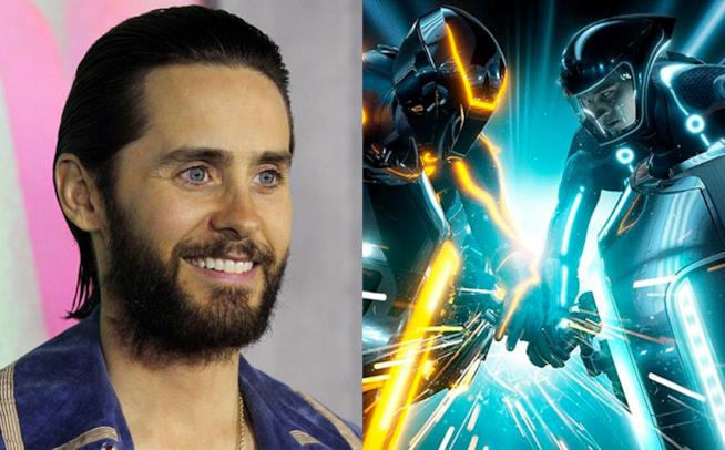 Jared Leto conferma i piani per il reboot di Tron Jared Leto (sinistra), una scena tratta dal film Tron: Legacy (destra)