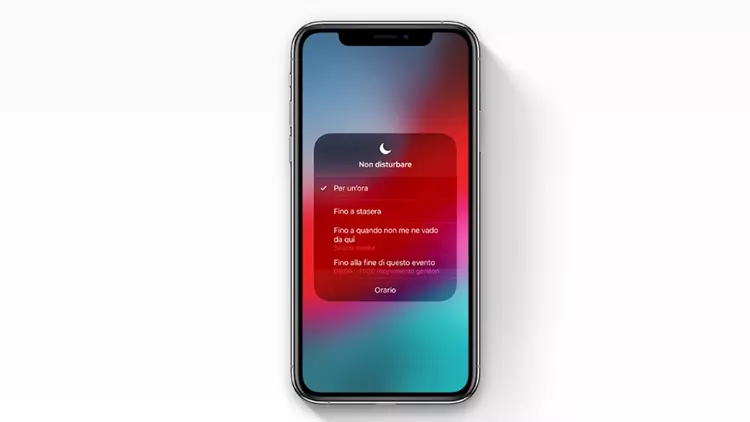Non Disturbare Non disturbare iOS 12