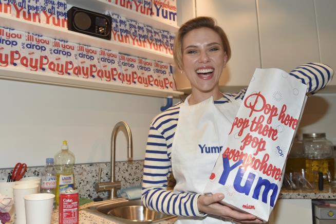 Scarlett Johansson apre un negozio di popcorn a Parigi Primo piano i Scarlett Johansson
