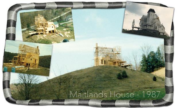 La Casa dei Maitlands durante la costruzione del set Il set di Beetlejuice