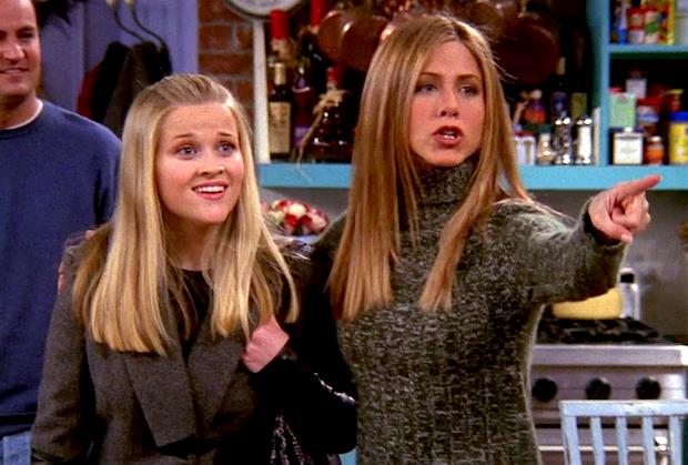 Friends: Rachel e Jill Jennifer Aniston e Reese Whiterspoon, sorelle ai tempi di Friends