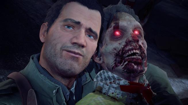 Dead Rising 4, un nuovo video gameplay dal Comic-Con 2016 Frank West posa con uno zombie in Dead Rising 4