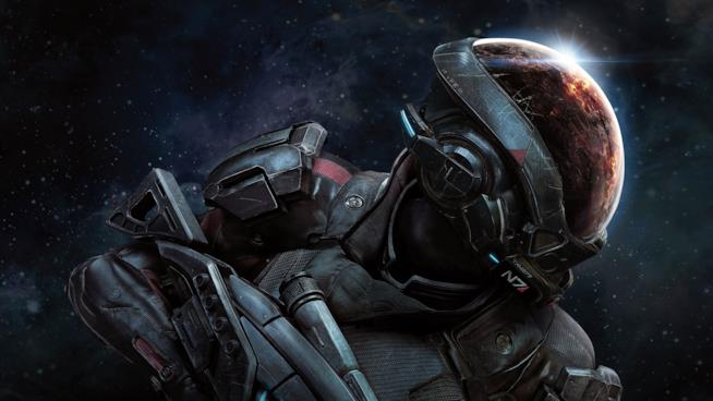 BioWare ha annunciato la data di uscita di Mass Effect: Andromeda Primo piano del protagonista di Mass Effect: Andromeda sulla cover ufficiale del videogioco