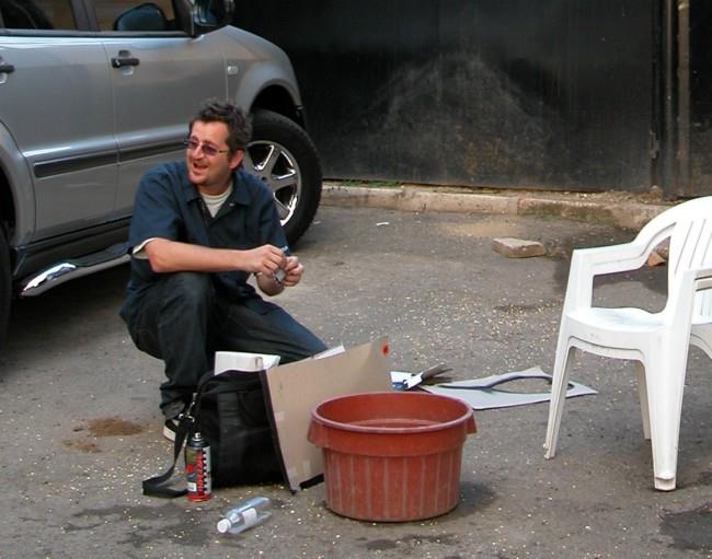 Il probabile Banksy Una possibile fotografia di Banksy