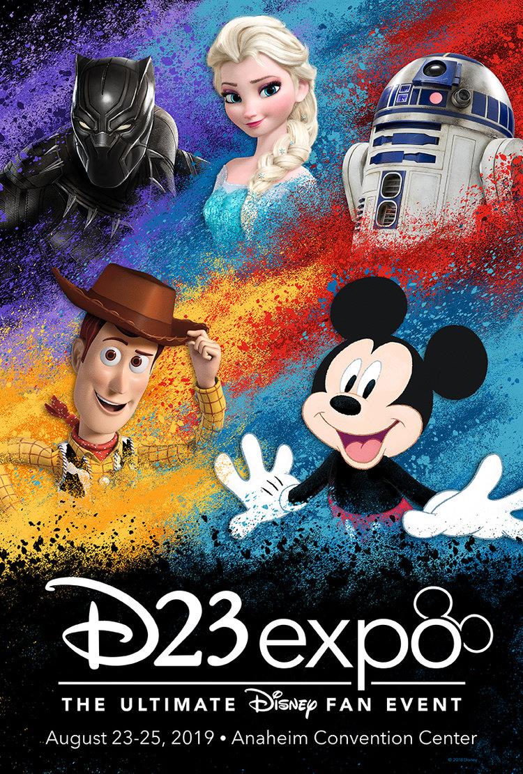 D23 Expo 2019 La locandina con le date di D23 Expo 2019