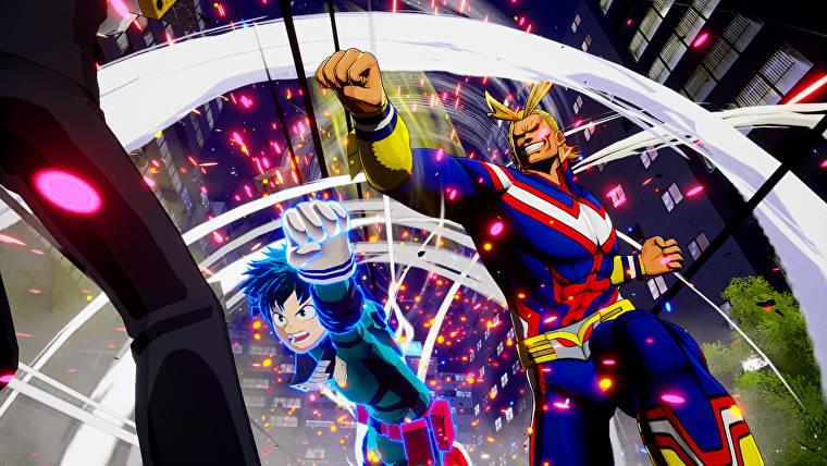 My Hero one's Justice videogame All might izuku midoriya