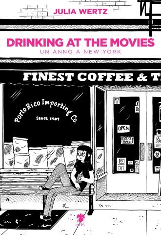 La copertina di Drinking at the movies La cover del fumetto di Julia Wertz