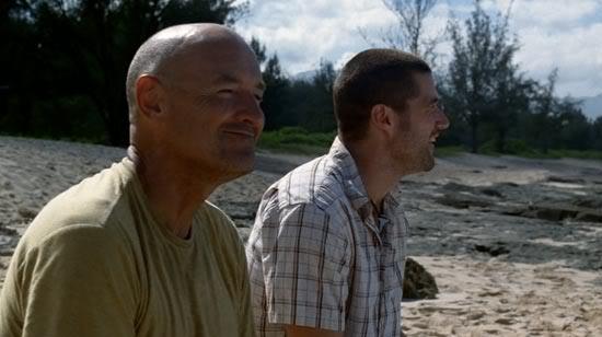 Jack e Locke in Lost scena di Lost