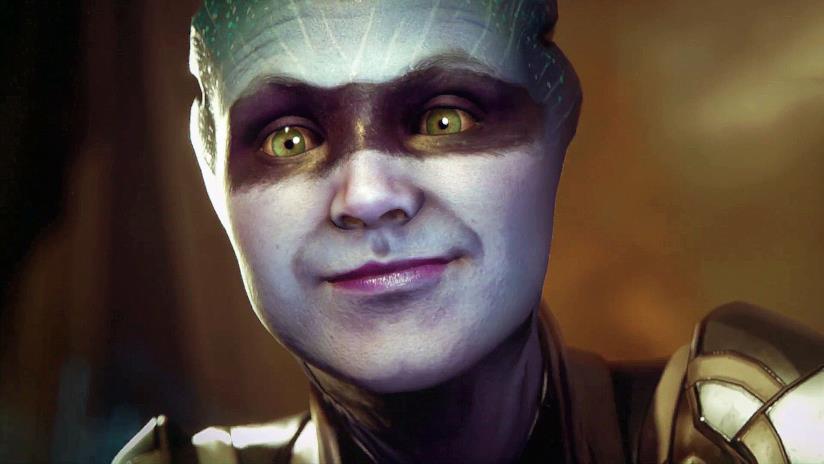Mass Effect: Andromeda, combattimenti e personaggi in nuovi trailer Primo piano per l'Asari di Mass Effect: Andromeda