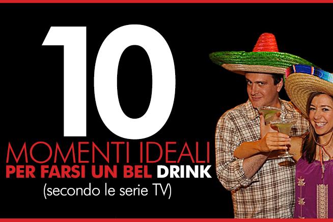 Marshal e Lily sanno come come divertirsi con un cocktail Mashal e Lily sul set di How I Met Your Mother