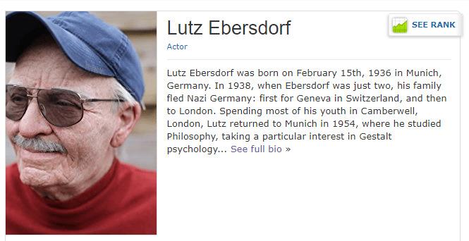 Chi è Lutz Ebersdorf? La biografia di Lutz Ebersdorf su IMDB