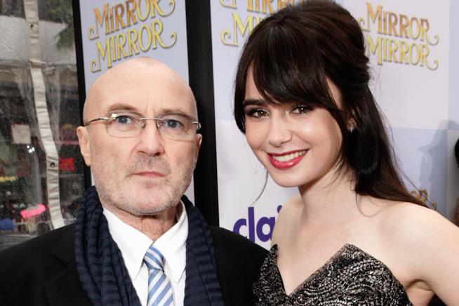 Lily Collins ha scritto una lettera al padre Phil Collins Primo piano di Lily Collins e Phil Collins