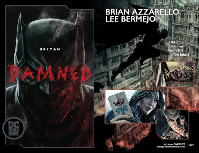 Batman Damned #1, del brand DC Black Label, è arrivato a prezzi spropositati a causa delle nudità di Batman Manifesto pubblicitario pubblicato in occasione dell'uscita di Batman Damned #1