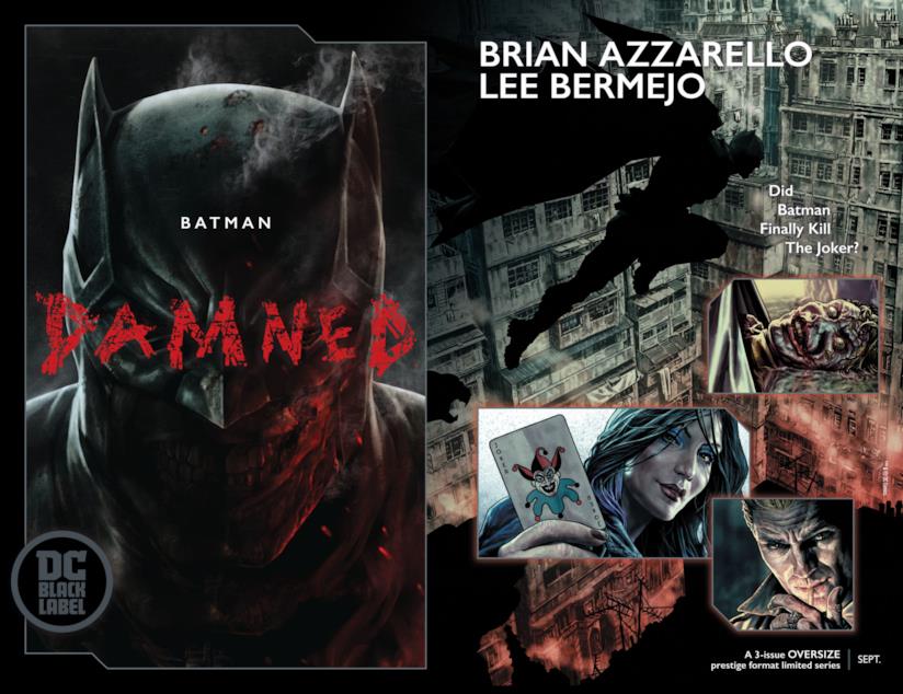 Batman Damned #1, del brand DC Black Label, è arrivato a prezzi spropositati a causa delle nudità di Batman Manifesto pubblicitario pubblicato in occasione dell'uscita di Batman Damned #1