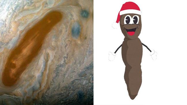 NASA intravede Mr. Hankey di South Park in uno scatto di Giove Una foto di Mr. Hankey di South Park