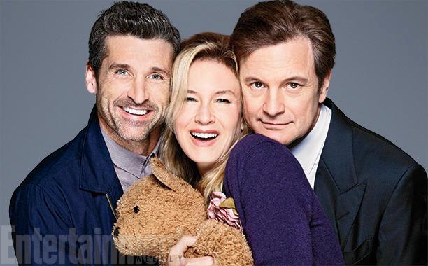 I protagonisti di Bridget Jones's Baby Patrick Dempsey, Renée Zellweger e Colin Firth