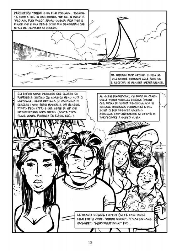 Una tavola tratta dal Dizionario dei film brutti a fumetti Una tavola della recensione di Parentesi Tonde tratta dal Dizionario dei film brutti a fumetti